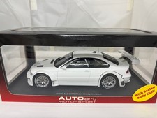 Autoart BMW M3 GTR Plain Body 1/18 White Minicar
