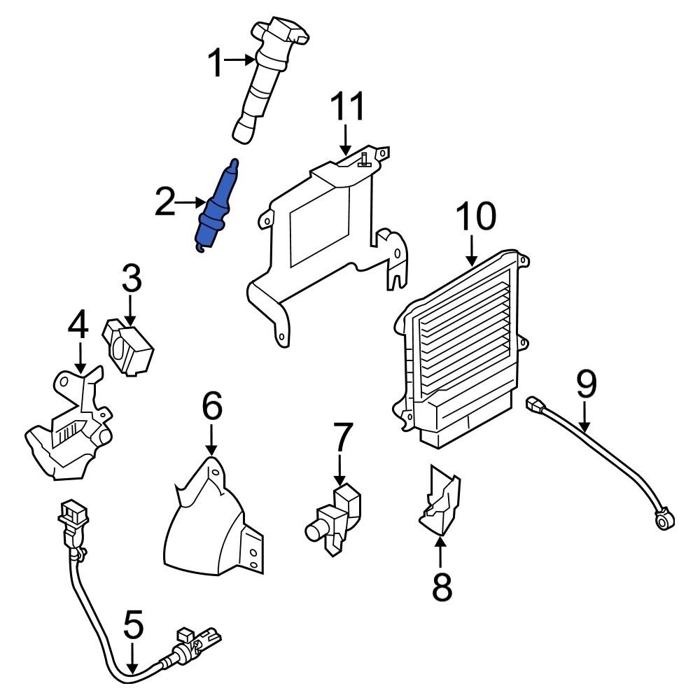For Hyundai Sonata 2011-2017 Hyundai 1884909085 Spark Plug