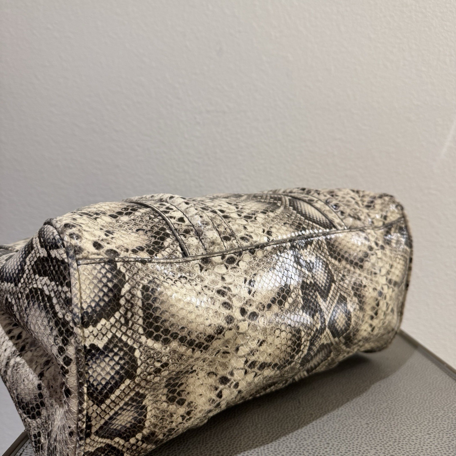 Tory Burch Women Bag Snake Pattern Python Shoulde… - image 17