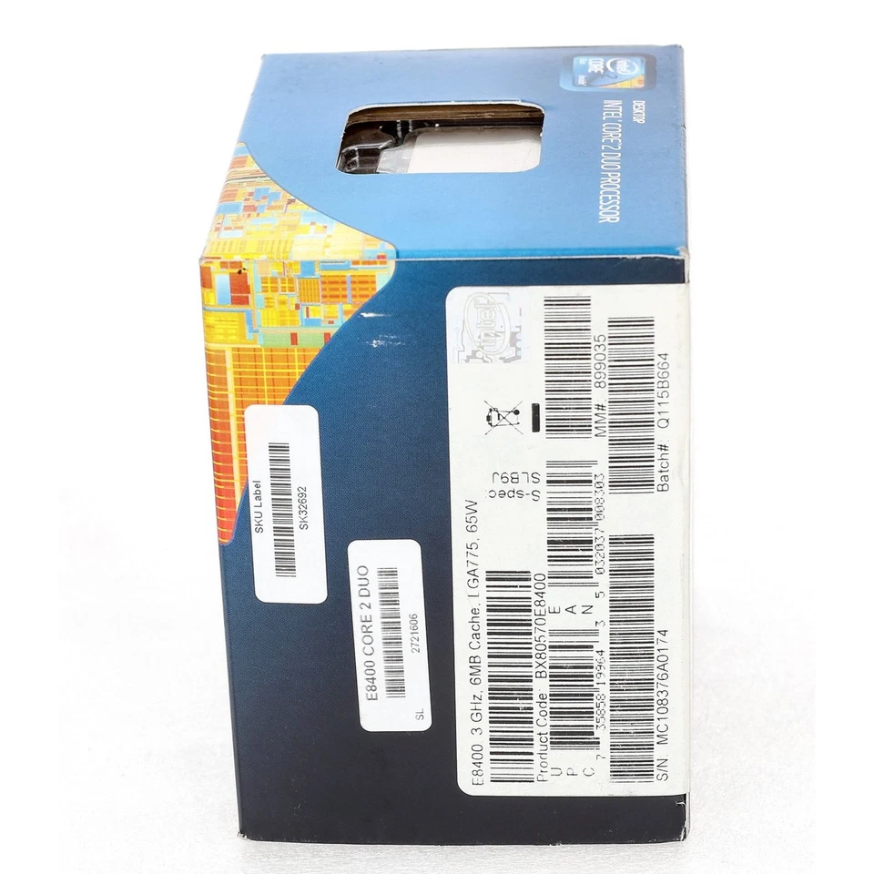 Intel E8400 CORE 2 DUO 3.0GHz 65W Dual Core Desktop CPU Processor - Image 4 of 4