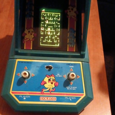 Coleco Ms. Pac-Man Handheld Electronic Game 1981 Pac-Man Vintage