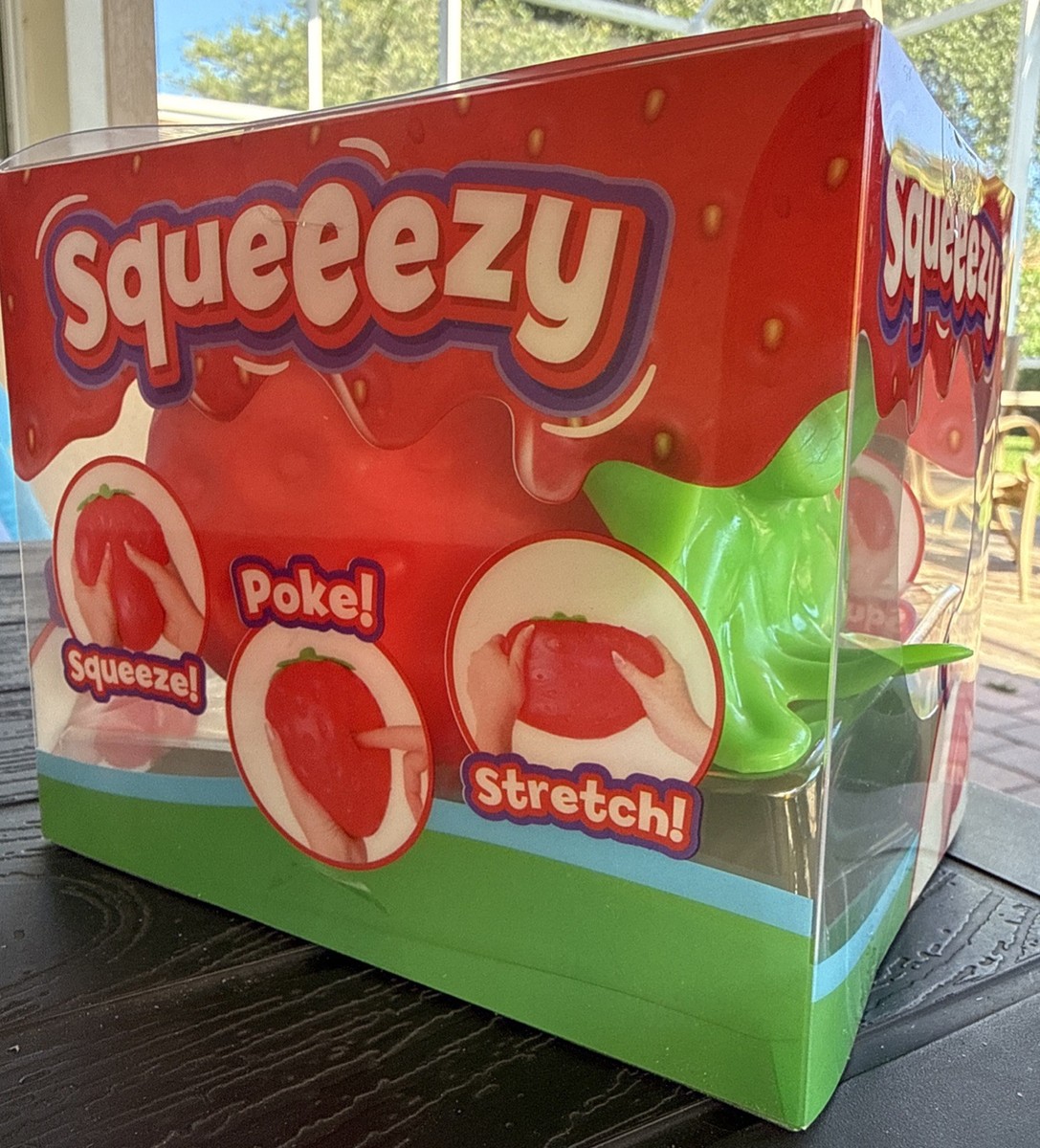 Sunny Days Jumbo Squeezy Strawberry Squishy Toy Stress Relief