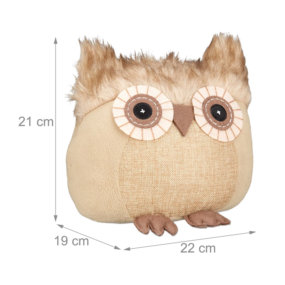 Türstopper eule Eulen-Türpuffer Stoff Türsack Dekorativer Türhalter 1,1 kg - Bild 4 von 4