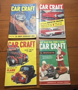 1955-56 CAR CRAFT MAGAZINE LOT (4)