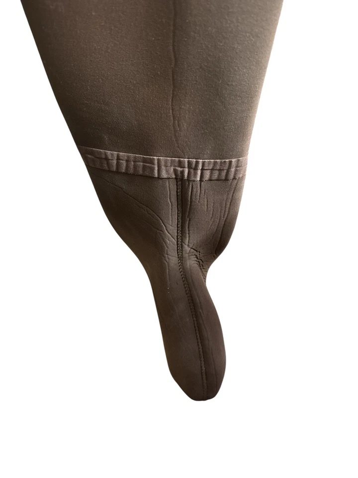 Cabela’s Small Neoprene Fishing Hip Waders Brown Footed Patch On Right Leg - Image 3 of 4