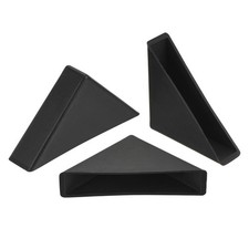 20Pcs Corner Protectors 12x66mm Plastic Triangle Corner Guards Cushion Black
