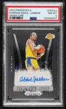 2023 Panini Prizm Deca Signatures Kareem Abdul-Jabbar #DS-KAJ PSA 8 Auto HOF 3m8