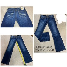 Big Star Casey Women s Jeans 27R Low Rise Bootcut Stretch Embroidered Pockets