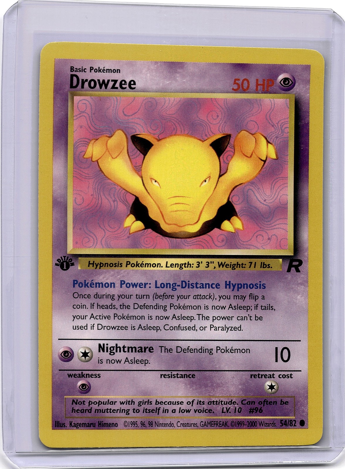 Team Rocket #54/82 Drowzee