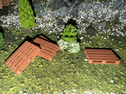 1:48 O Gauge Pallets 4PK - Brown - Picture 1 of 8