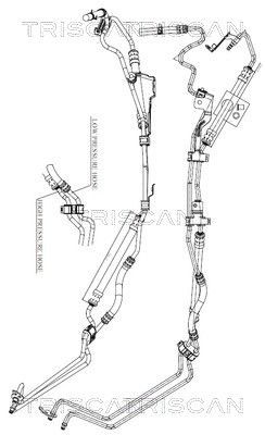 Triscan 8516 16038 Hydraulikschlauch, Lenkung FüR Ford-image