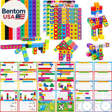 Math Linking Cubes, 100 Math Cube Manipulatives with 30 Learning Activities plus
