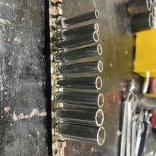 Snap On SAE 1/4 Drive Deep STM 3/16-1/2 6 Point Socket Set