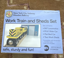 MTA New York City Subway Wooden Railway Work Train  Sheds Set 2003 