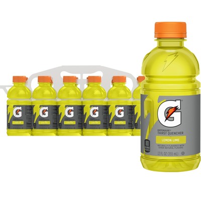 Gatorade Thirst Quencher, Lemon-Lime, 12 Fl Oz (Pack of 12) 