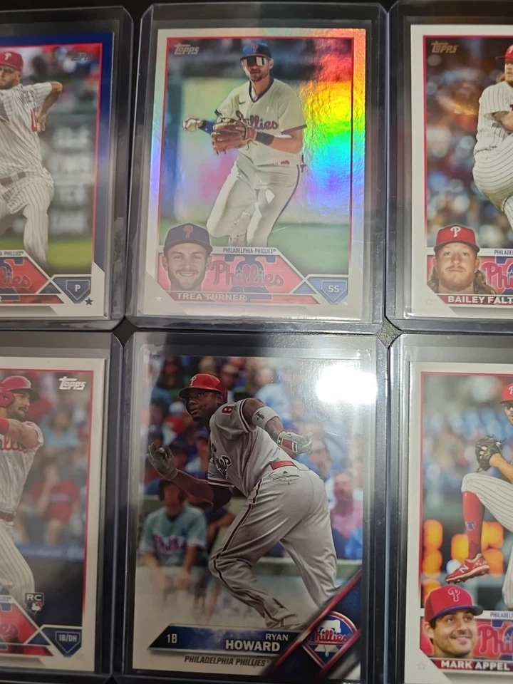 Lot Of 8 Philadelphia Phillies Zack Wheeler Trea Turner ... - Image 3 of 4