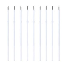 SHIMAIXJYY 20 pcs 0.7mm Black Color Replaceable Ballpoint Pen Refill School...