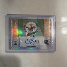 2025 Donruss Optic Chris Boswell #HM-CB Silver Prizm Hash Marks Auto Steelers