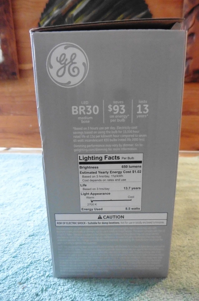 2 (6 Pk) GE 65-Watt Classic LED Br30 Soft White Dimmable Flood Light Light Bulb - Image 2 of 4