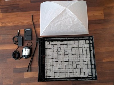 Falcon Eyes LED Panel RX-18T Leuchtmatte 45x60cm, Light Dome, Wabenfilter