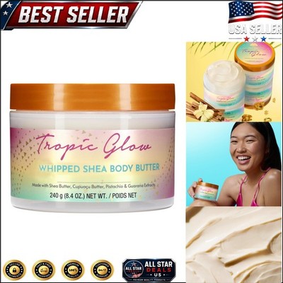 8.4 Oz Tropical Whipped Body Butter | Shea & Guarana for Smooth, Radiant Skin