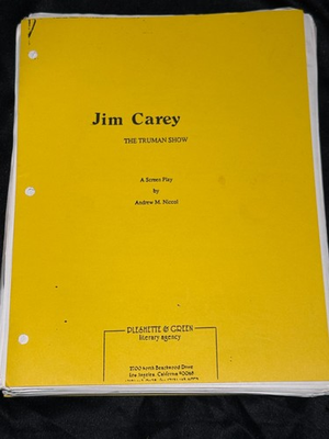 #ad The Truman Show Development Script Screenplay Jim Carrey $450.00