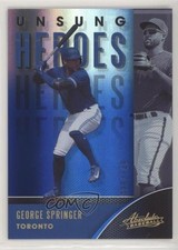 2021 Panini Absolute Unsung Heroes Spectrum Blue /149 George Springer #UH-6 00gy