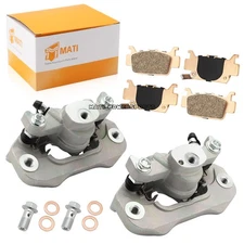Rear Left & Right Brake Calipers w/pads for Honda Pioneer 1000 Talon 1000 16-23