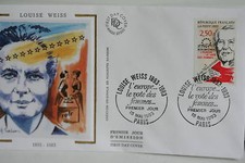 ENVELOPPE PREMIER JOUR /SOIE FRANCE LOUISE WEISS 1993