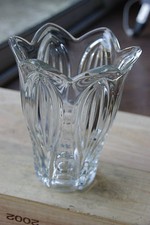 Ancien joli vase en verre vintage années 1950 french antique vase brocante