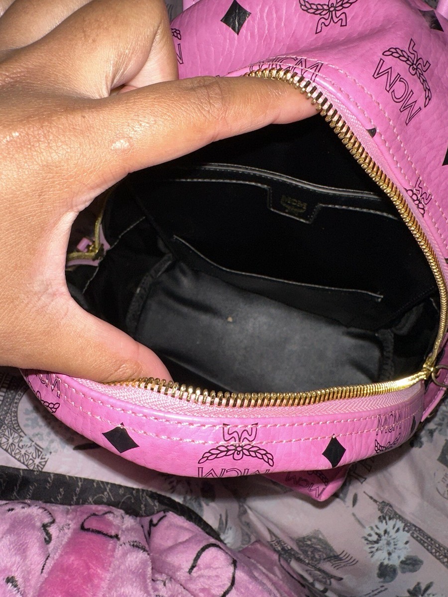 Pink mcm backpack women | eBay