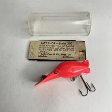 Vintage Eddie Pope Hot Shot M3 Fishing Lure  Box & Insert PRE-Luhr Jensen