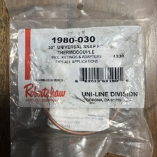 ROBERTSHAW 1980-030 Repl Thermocouple, Snap Fit, 30 In  SHIPS TODAY 