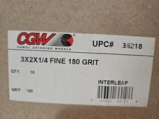 3x2x1/4 Fine 180 Grit CGW case of 10 flap wheels