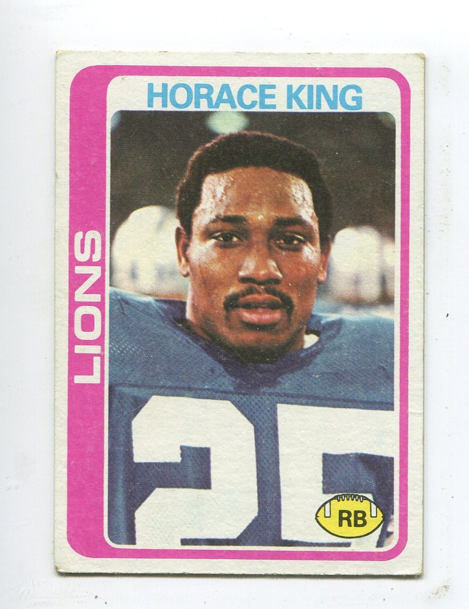 1978 Topps #178 Horace King Detroit Lions Rookie | eBay