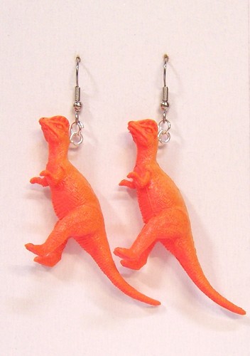 PICK ONE~ Jurassic Dinos Dinosaurs 2" Toys Figures Figurines Dangle Earrings - Picture 7 of 8