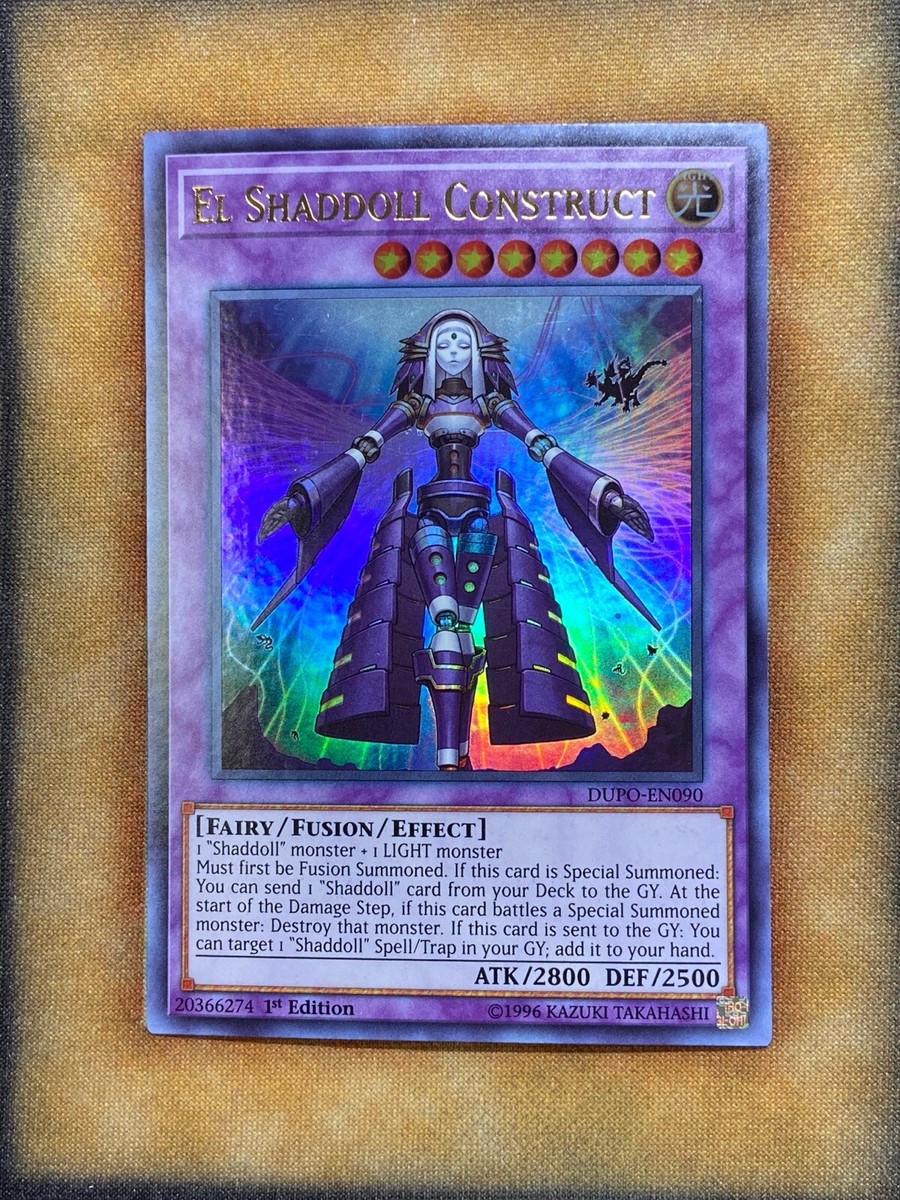 Yugioh El Shaddoll Construct DUPO-EN090 Ultra Rare 1st Ed NM