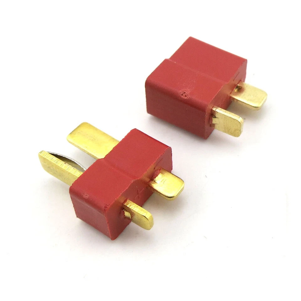 10/20x Enchufe en T Conectores Macho y Hembra Estilo Deans Para RC LiPo Batería Coche Avión Foto 4 de 4