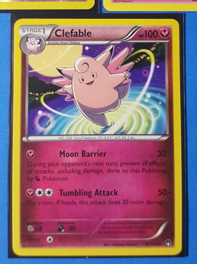 Clefable 82/122 Pokemon card XY BREAKpoint rare NM