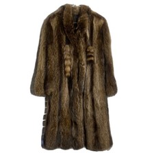 Emilio Gucci Women's Raccoon Fur Coat Women's Size Medium