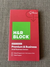 H&R Block Tax Software Premium & Business 2024, PC Only (SAME DAY CODE)READ