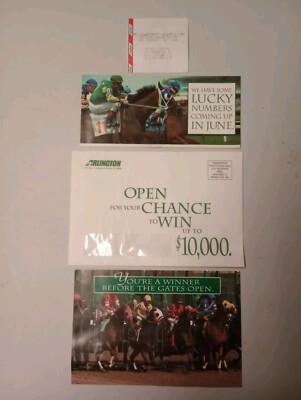 1997 Arlington Park Racetrack Promotional Mailings Vintage Illinois 4 Pieces 