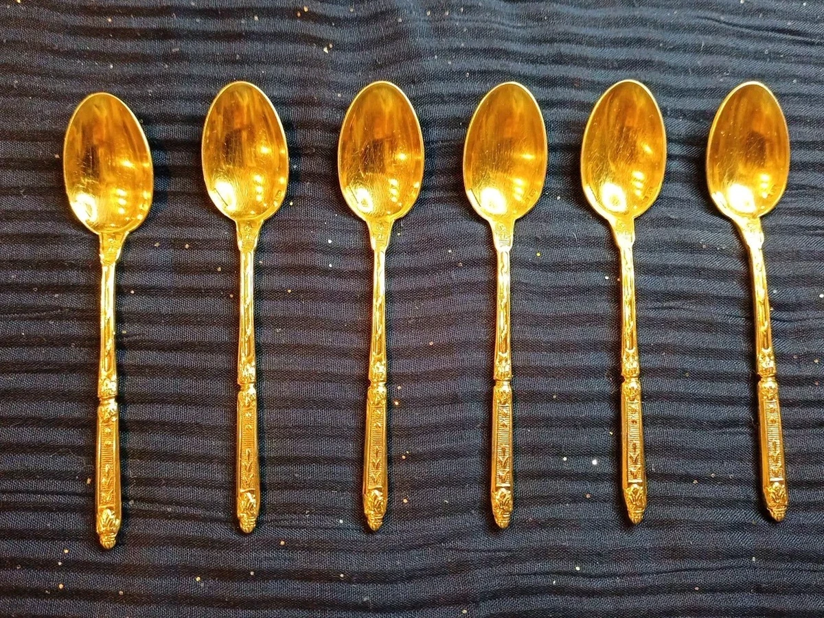 Cuillères A Moka X6 Deetjen Métal Doré
