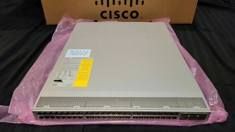 Cisco Nexus N9K-C93108TC-EX 48 Port + 6 x40/100 QSFP+ Gigabit Ethernet Switch - Image 2 of 4
