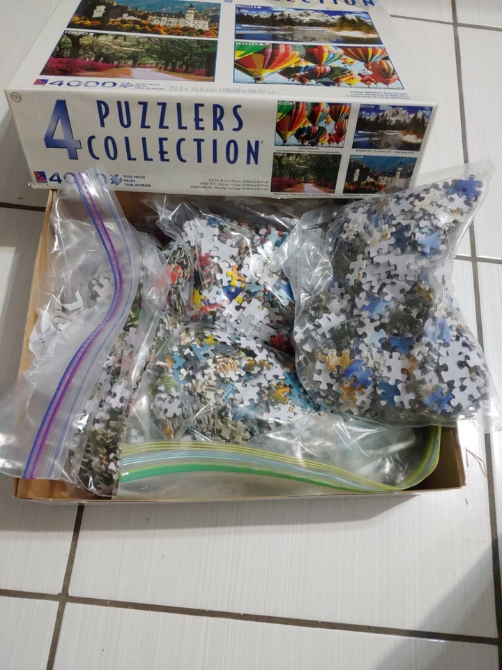 Sure Lox Puzzlers Collection 4 Landscape Puzzles, 4 -1000 piece puzzles 12+ READ - Image 2 of 2