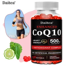 COQ10 capsules 500mg - supports heart health and promotes energy production