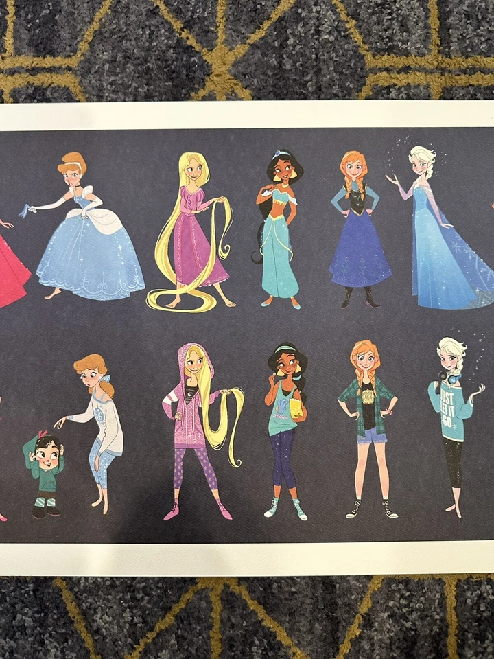 Litografía Princesa Disney. Ralph Breaks The Internet Exclusivo. Logo en relieve Foto 3 de 4