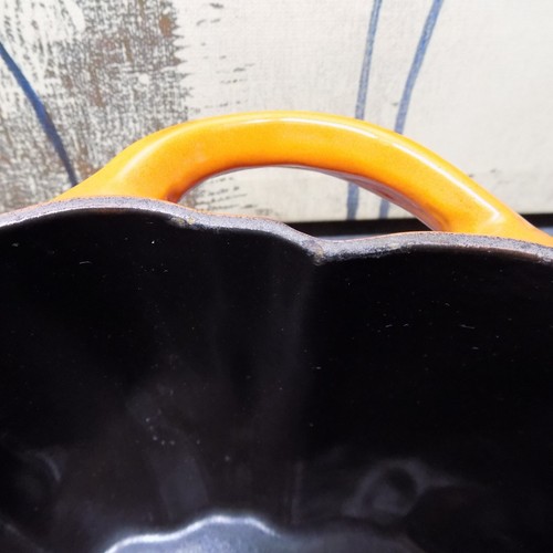 Staub Enameled Cast Iron - Fall Pumpkin Cocotte - Dutch Oven 3.5 Quart RARE - Picture 8 of 21