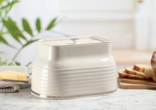 Daewoo Sienna Sleek Bread Bin Large Food Storage Vintage Container Removable Lid