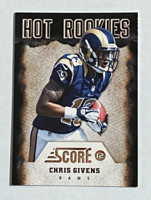 2012 Panini Score Hot Rookies #12 Chris Givens St. Louis Rams
